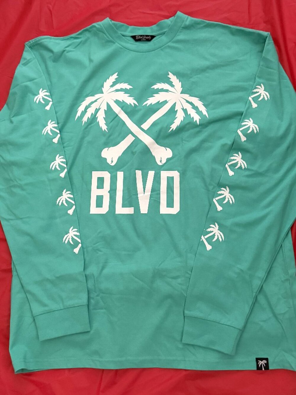 BLVD Supply Green Men's Long Sleeved Tee Size XXL New